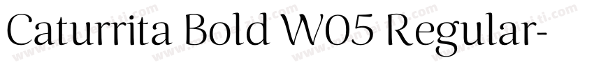 Caturrita Bold W05 Regular字体转换